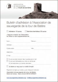 Bulletin d'adhésion