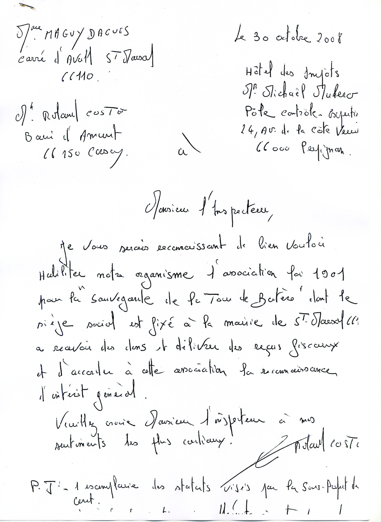 lettre à la DGFP